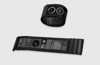 Wove Band: smart bracelet with flexible display