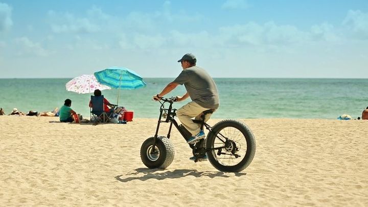 Xterrain500 - electric bicycle with a wide wheel