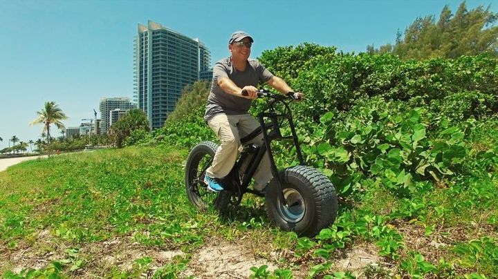Xterrain500 - electric bicycle with a wide wheel