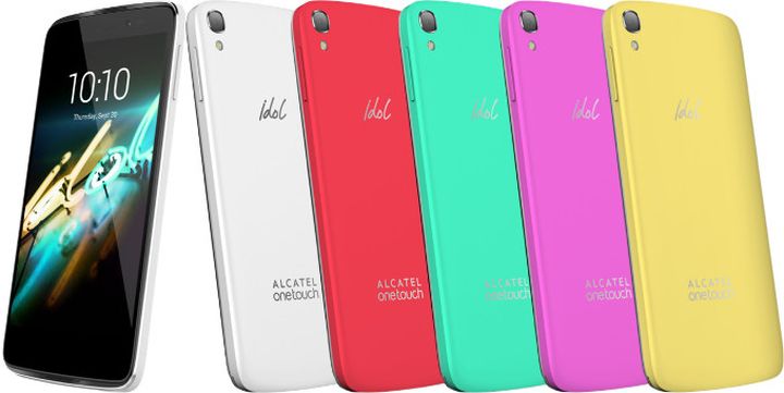 IFA 2015. Presented the 5.5 inch smartphone Alcatel One Touch Idol 3C in bright colors