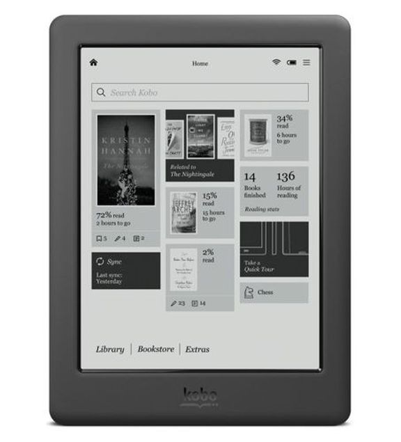 Kobo Touch 2.0 - cheap e-book for $ 70