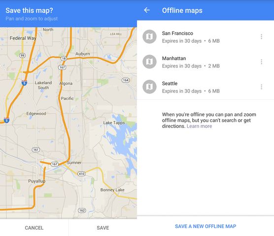 How to use Google Maps without Intenet