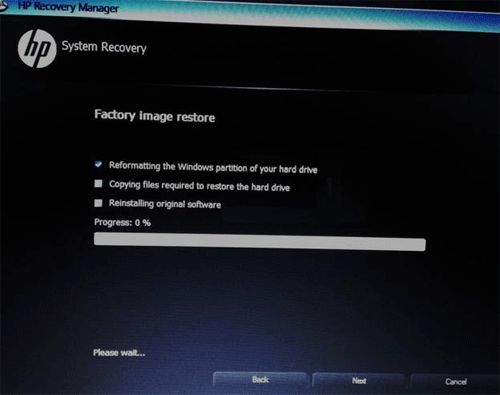 how to factory reset hp laptop without password