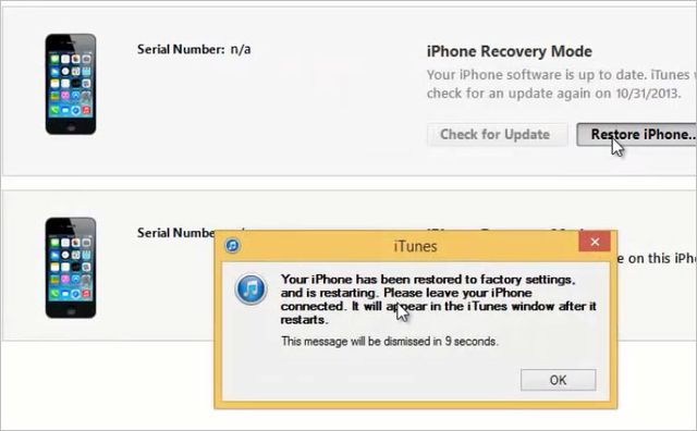 Hard Reset iPhone 4s without Apple ID