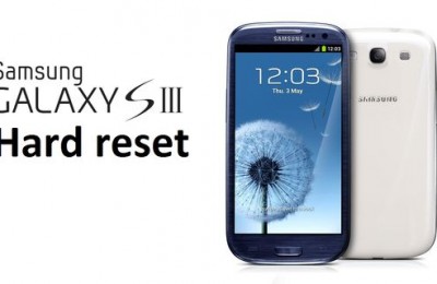 Hard reset Samsung Galaxy S3