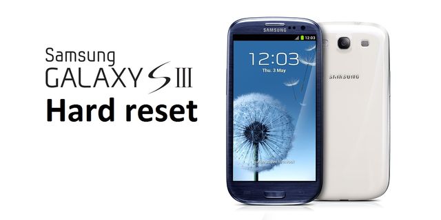 Hard reset Samsung Galaxy S3