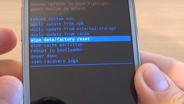 Hard reset Galaxy Core Prime: step by step instruction 