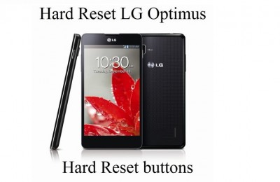 Hard Reset LG Optimus: Hard Reset buttons and Settings menu