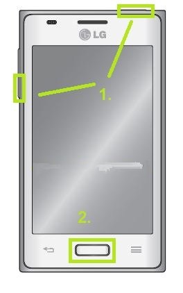 Hard Reset LG Optimus: Hard Reset buttons and Settings menu