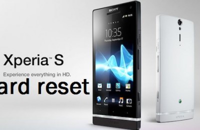 Sony Xperia S hard reset (PC Companion)