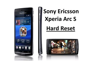 Sony Ericsson Xperia Arc S hard reset