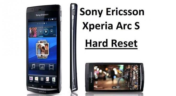 Sony Ericsson Xperia Arc S hard reset