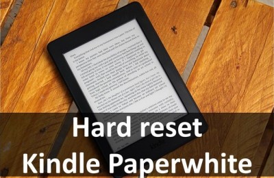 Hard reset Kindle Paperwhite