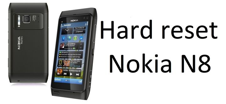 Hard reset Nokia N8: reset Symbian phone