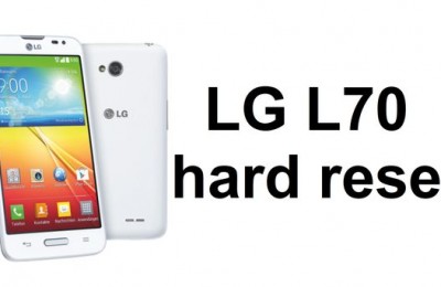 LG L70 hard reset: remove unlock pattern