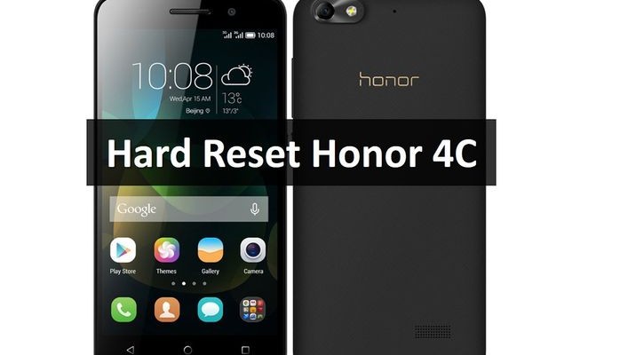 Hard Reset Honor 4C: restore factory settings