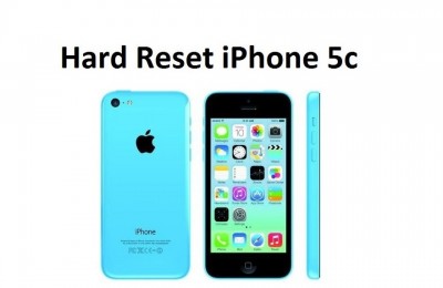 Hard reset iPhone 5c: reset settings and delete data