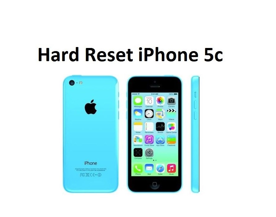Hard reset iPhone 5c: reset settings and delete data