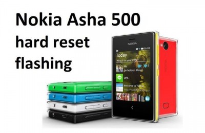 Nokia Asha 500 hard reset: flashing the smartphone