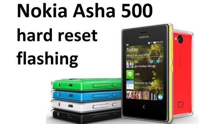 Nokia Asha 500 hard reset: flashing the smartphone