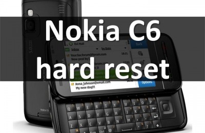 Nokia C6 hard reset: reset smartphone on Symbian