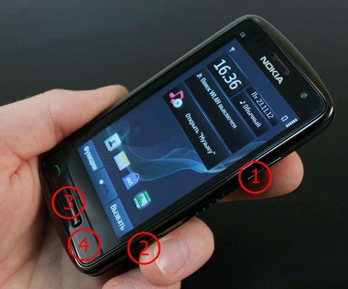 Nokia C6 hard reset: reset smartphone on Symbian