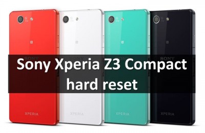 Sony Xperia Z3 Compact hard reset