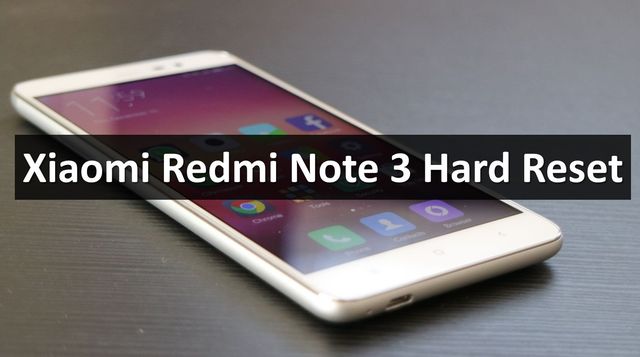 Xiaomi Redmi Note 3 hard reset: unlock bootloader