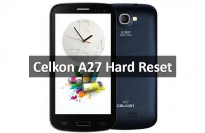 Celkon A27 Hard Reset: Clear Flash