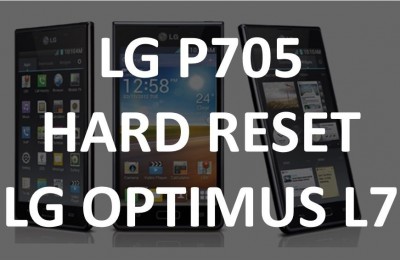 LG P705 hard reset: remove lock pattern LG Optimus L7