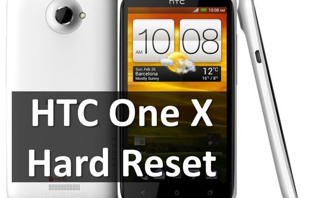 HTC One X hard reset: wipe and remove lock pattern