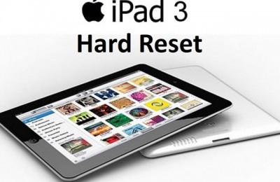 Hard reset iPad 3: using Settings and iTunes