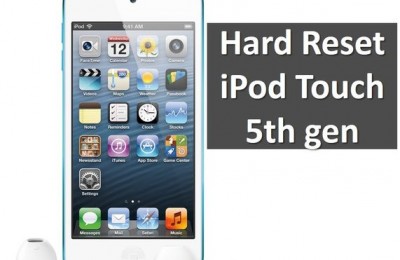 Hard Reset iPod Touch 5th gen: reset settings and erase content