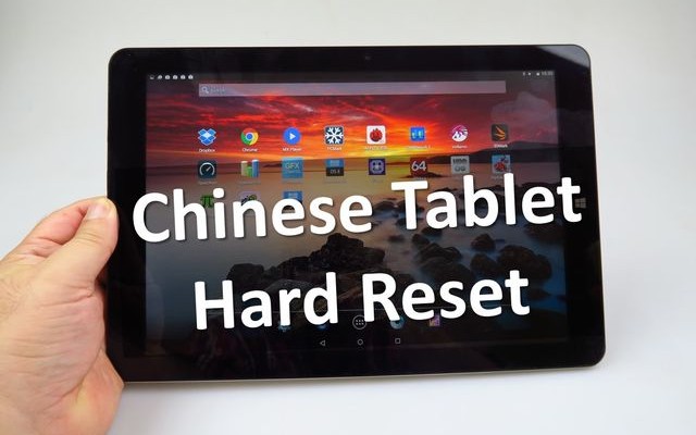 Chinese Tablet Hard Reset: recovery mode with Chinese characters