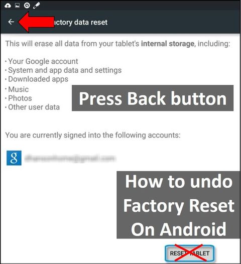 How to undo a Factory Reset on Android