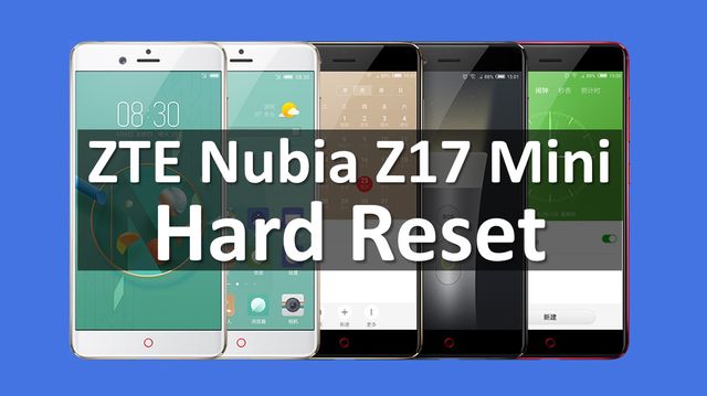 ZTE Nubia Z17 Mini hard reset and wiping (Tutorial)